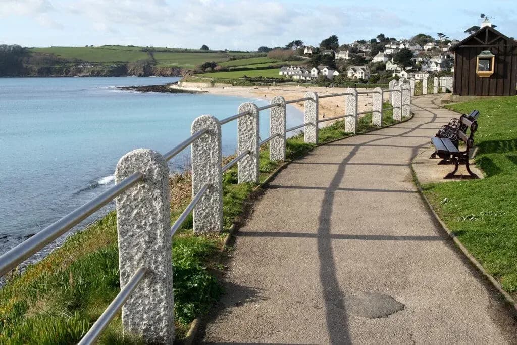 Coast Path To Gyllyngvase Beach, Falmouth, Cornwall