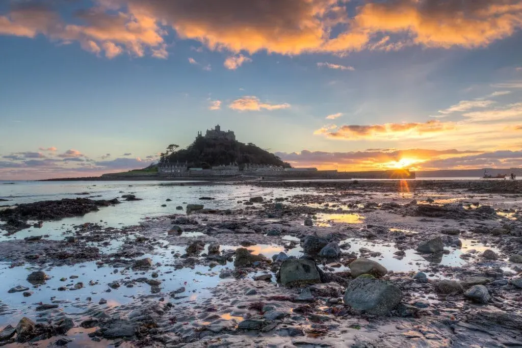 St Michaels Mount Sunset, Cornwall