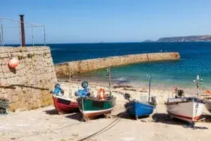 Fishing Boats In Sennen Cove Harbour, Cornwall