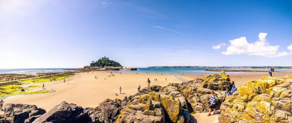 St Michael's Mount From Marazion Beach, Cornwall
