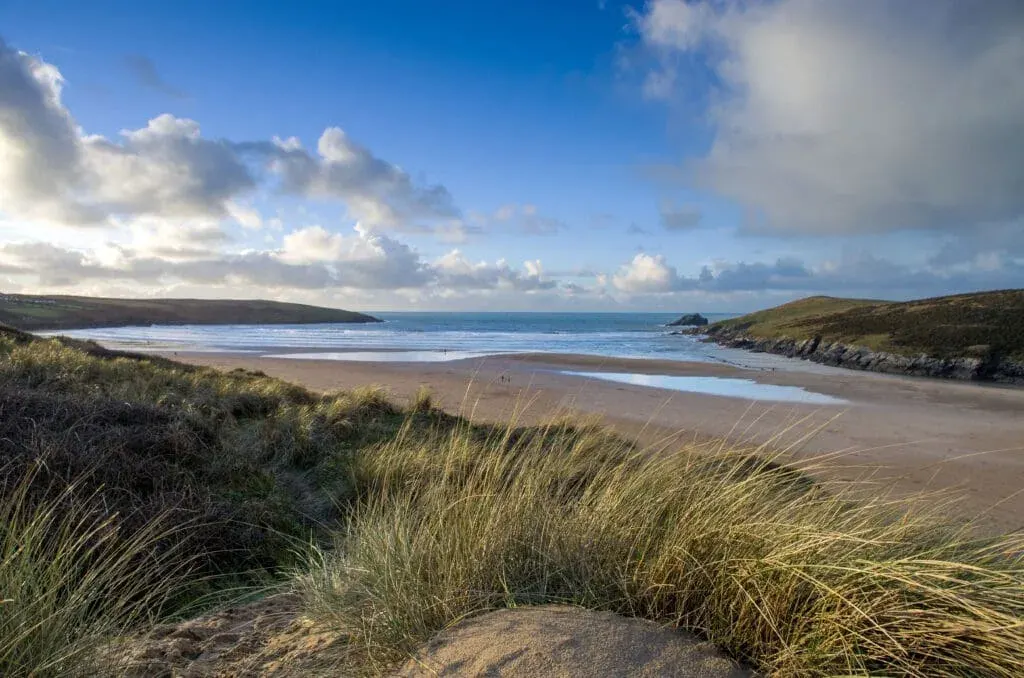 The dunes at Crantock Beach Newquay, Cornwall
