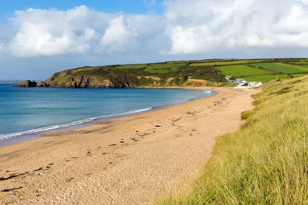 Praa Sands Beach, West Cornwall, on the South West Coast Patht