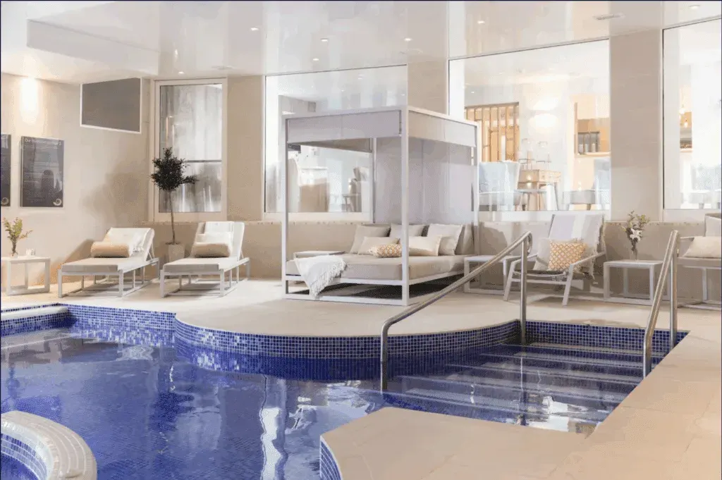 Indoor spa and pool, St Michael's Resort Falmouth, Cornwall