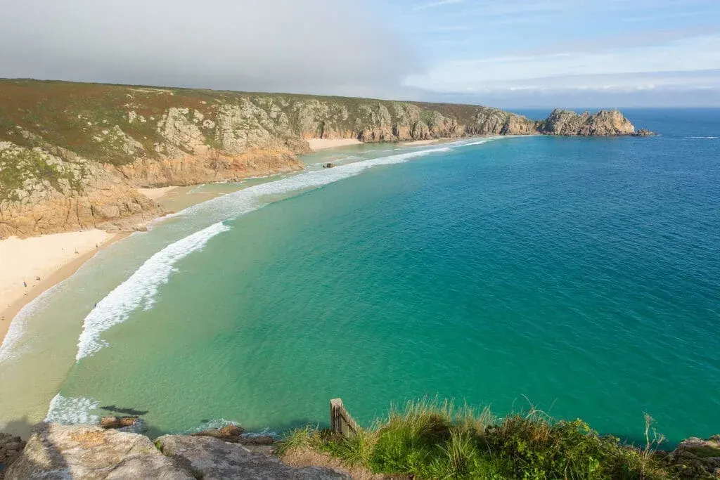 Porthcurno Beach, Cornwall (by the Minack Theatre)