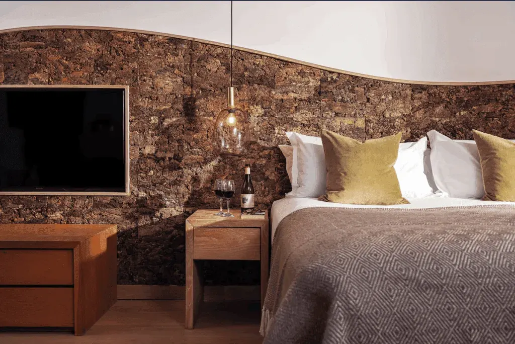 Double room with a sea view at the Bedruthan Hotel & Spa, Cornwall