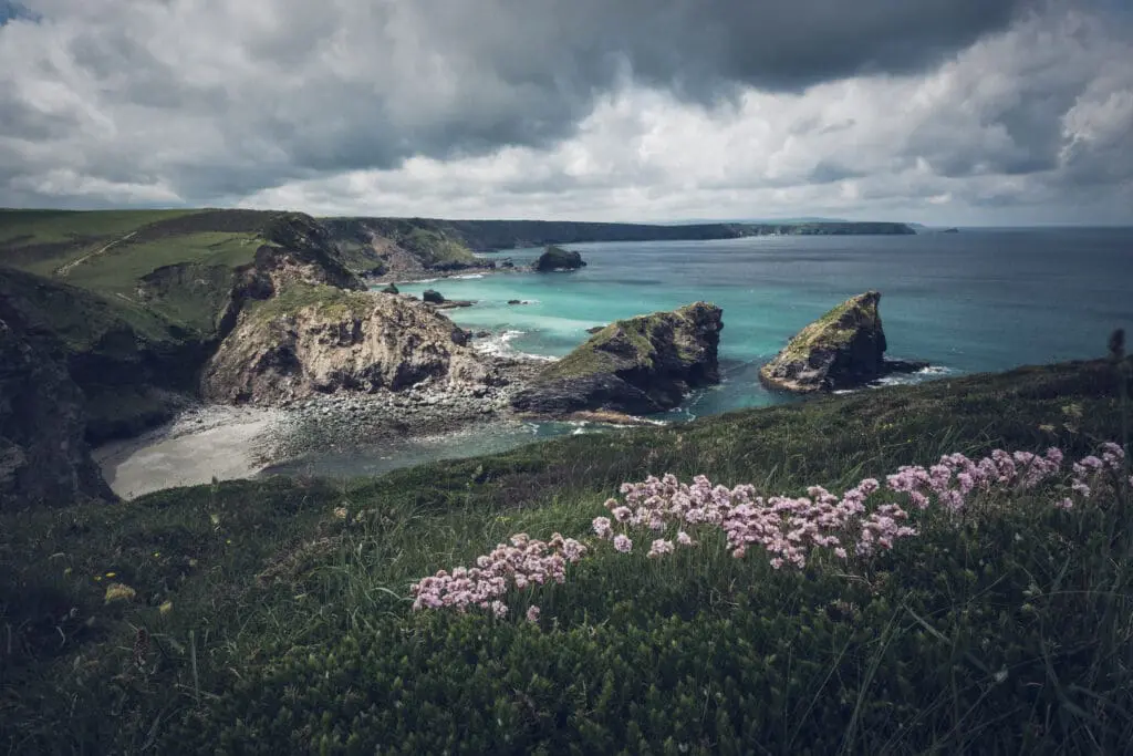 Coast path between Portreath and Godrevy Beach, Cornwall