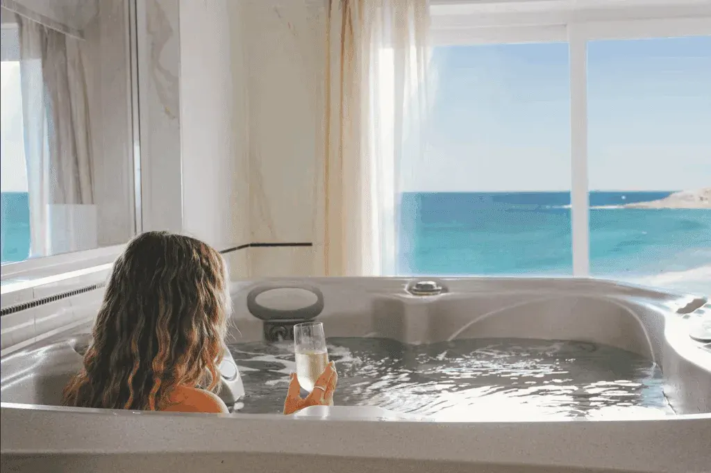 Suite with a seaview at the Fistral Beach Hotel, Cornwall