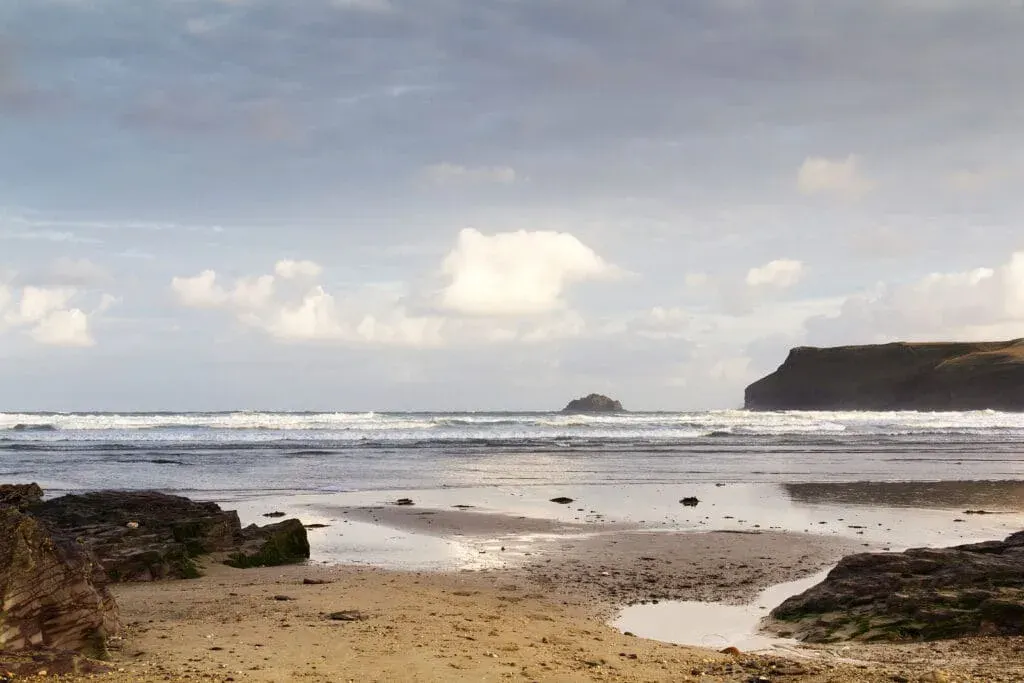 Daybreak at Polzeath Beach, Cornwall
