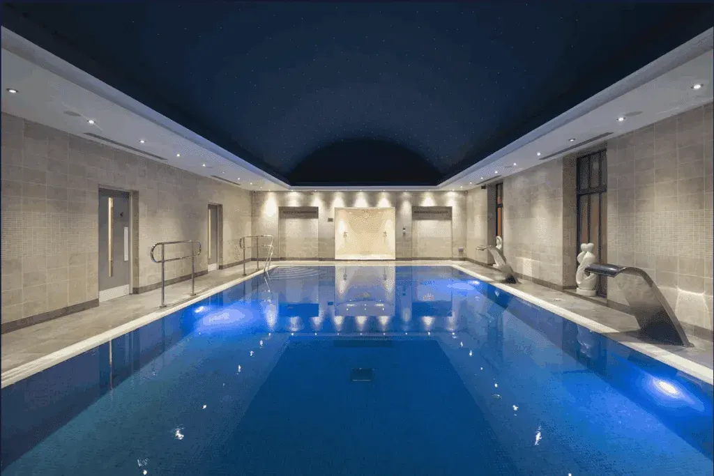 Indoor pool at the Fistral Beach Hotel, Cornwall