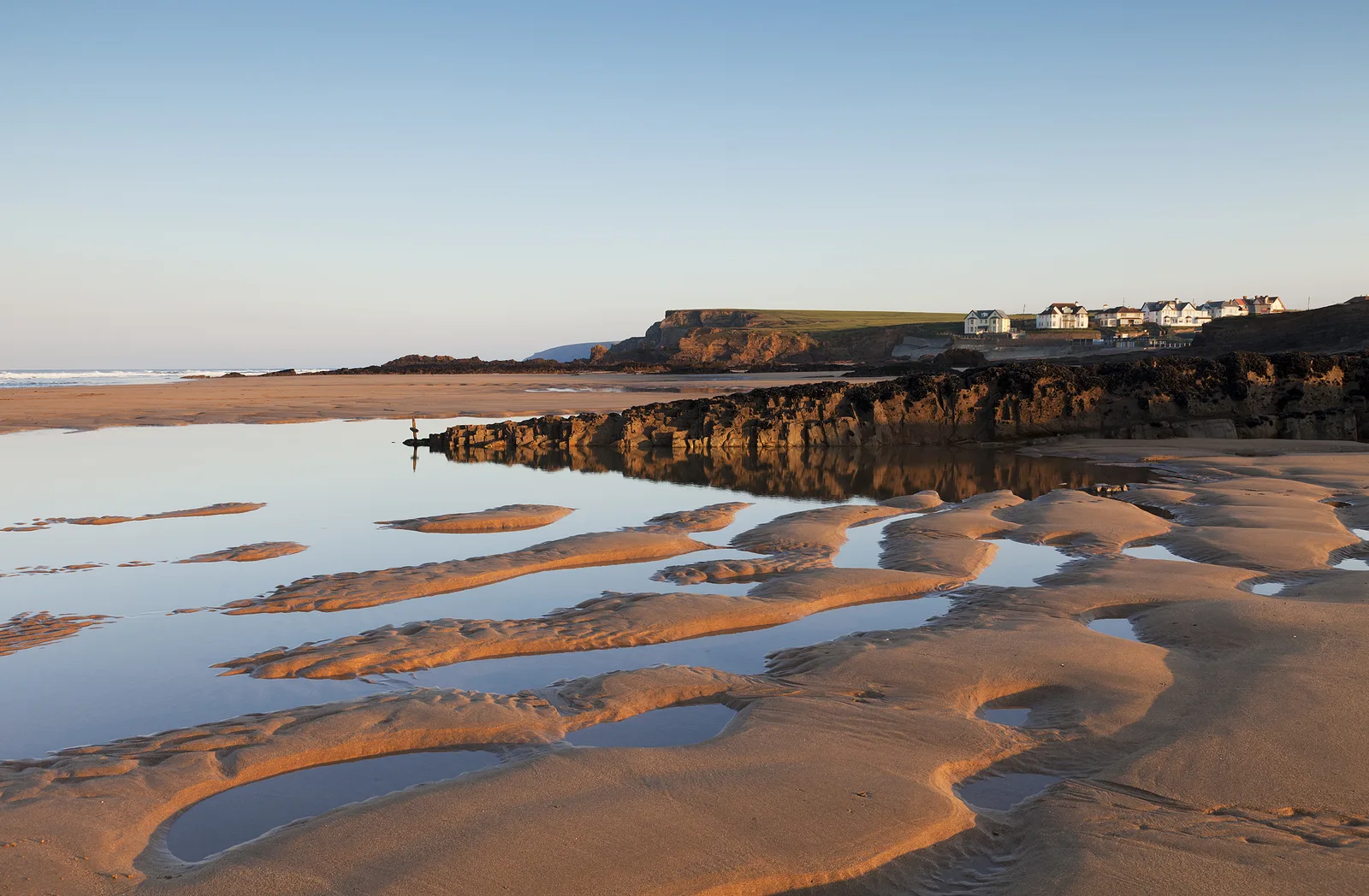 Low tide at Summerleaze Beach, Bude, Cornwall