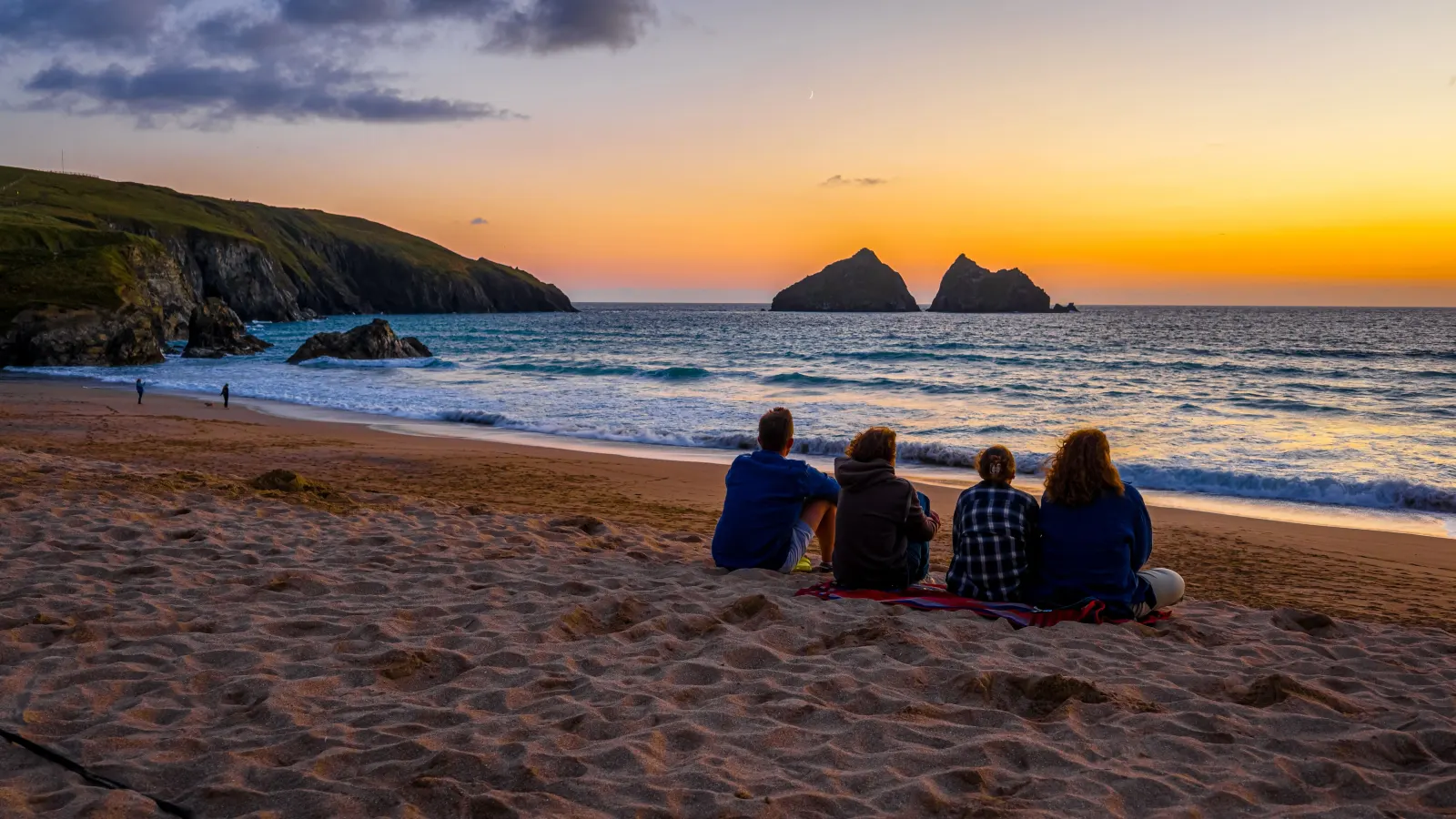 Holywell Bay Beach