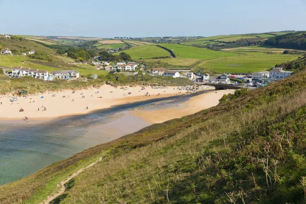 A fine day at Mawgan Porth Beach, Newquay, Cornwall