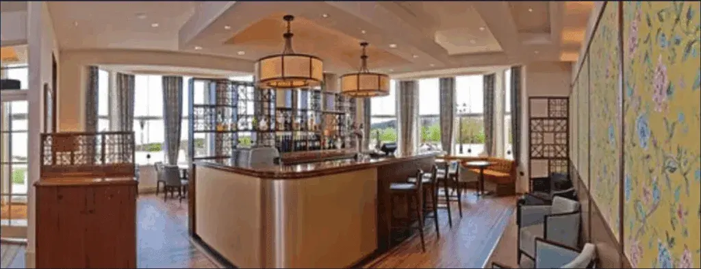 The bar at the Mullion Cove Hotel & Spa, Cornwall