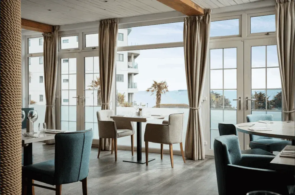 One of two restaurants at St Michael's Resort Falmouth, Cornwall
